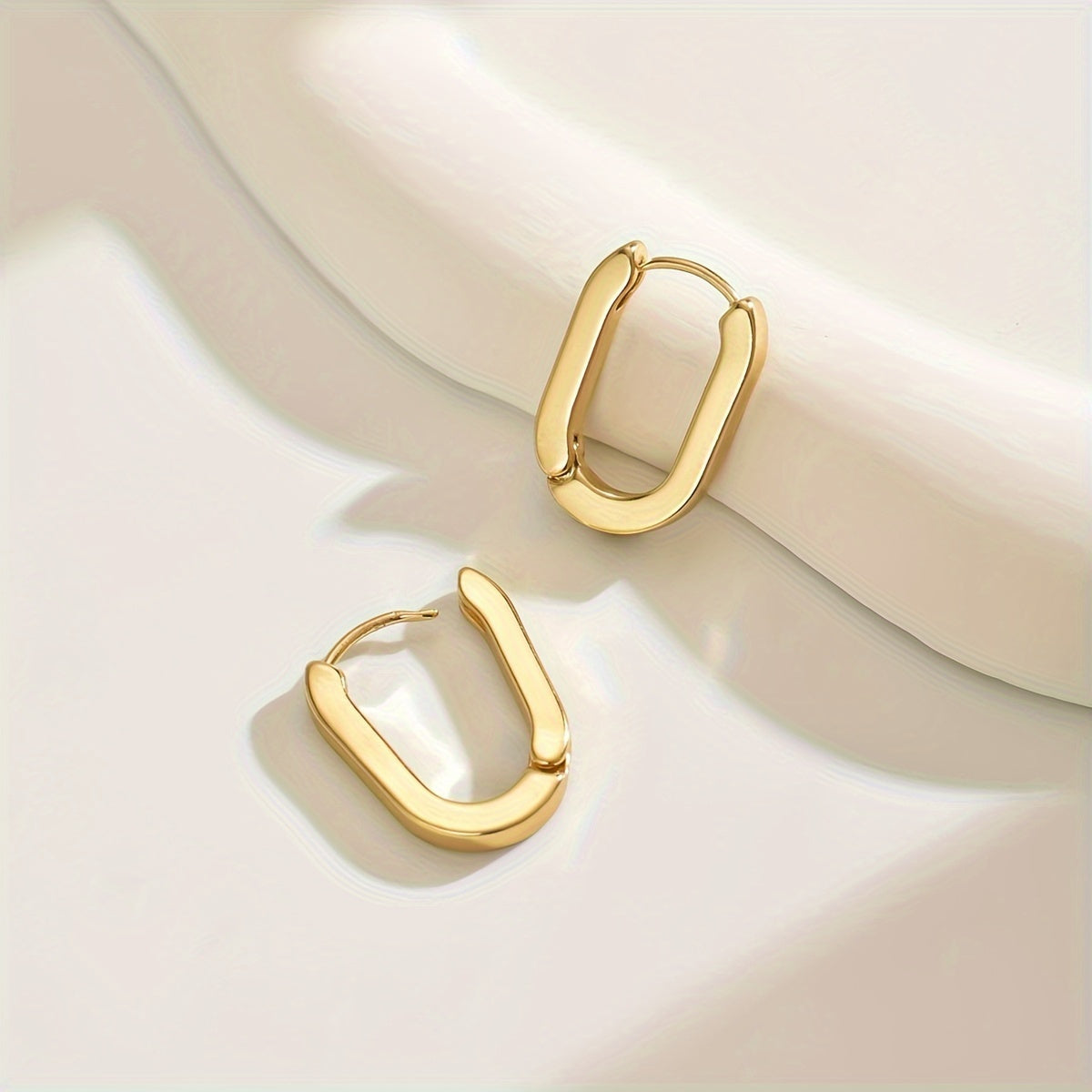 Elegant Geometric Hoop Earrings