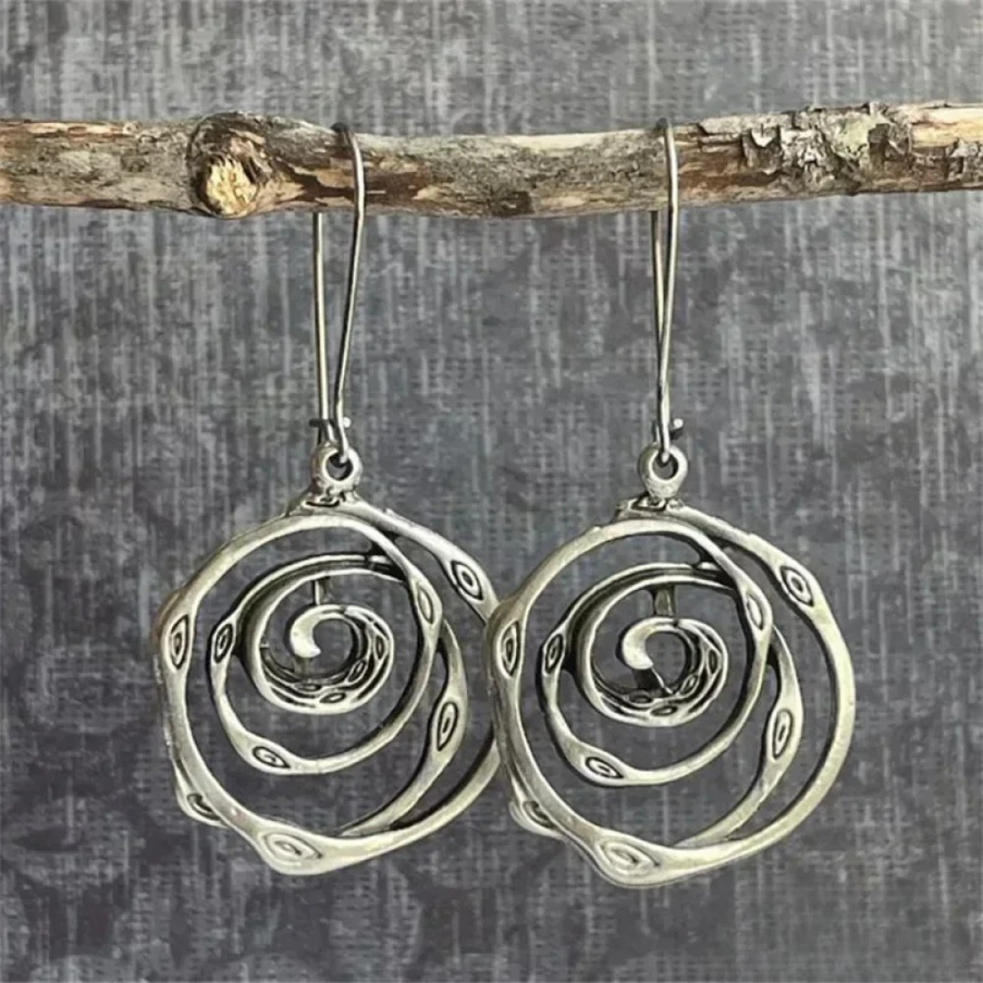 Maze Silver Earrings