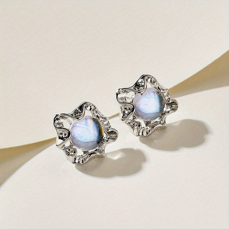 Caroline Moonstone Earrings