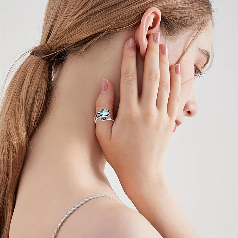 Rosemary-Moonstone Ring