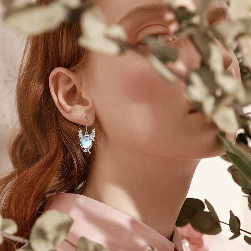 Violet Moonstone Earrings