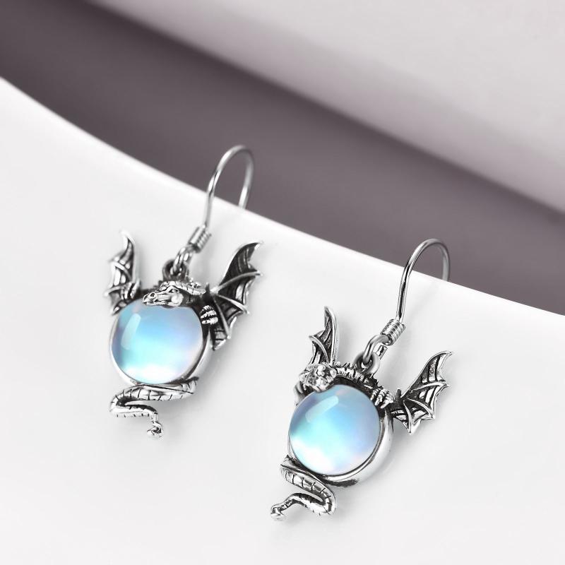 Violet Moonstone Earrings