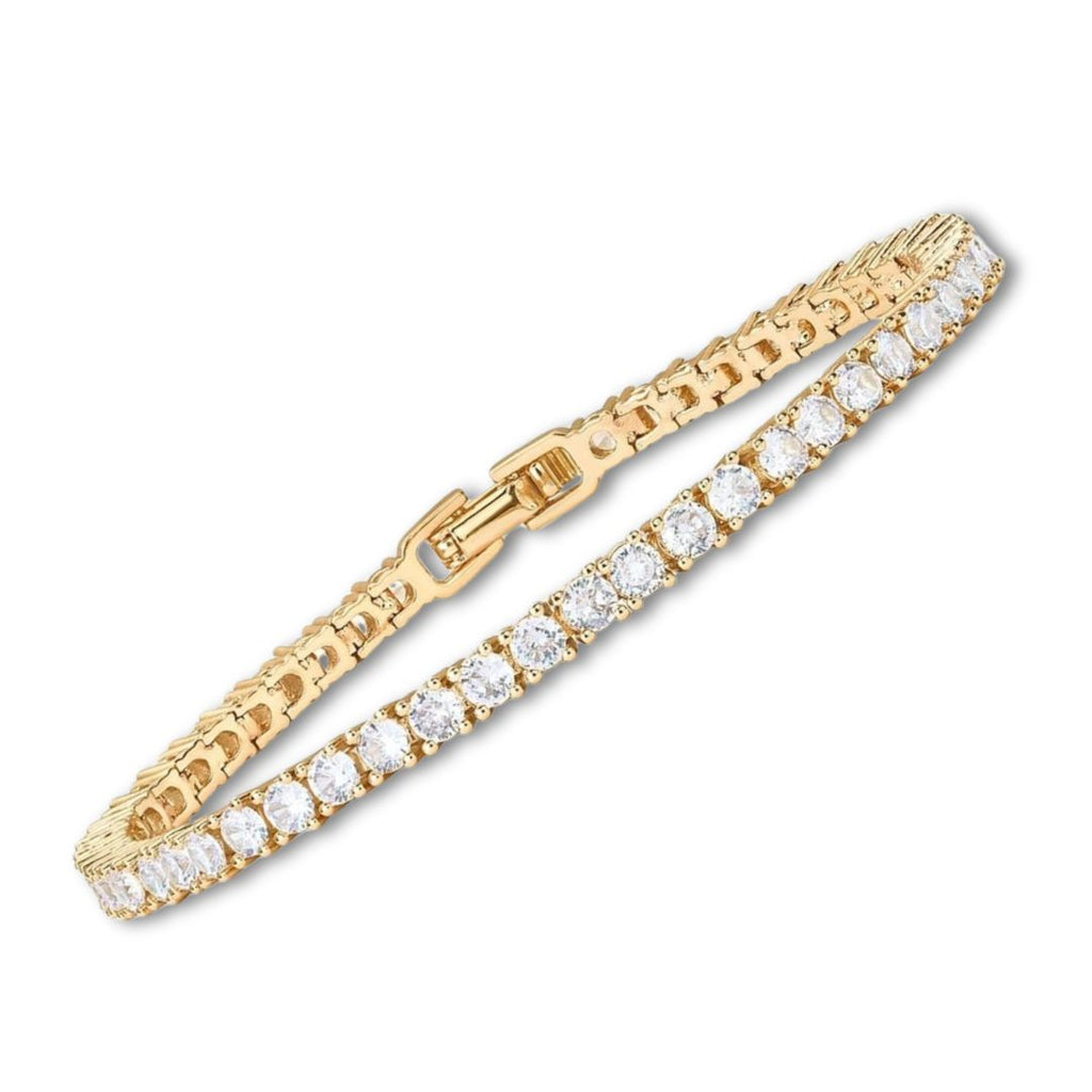 Gold Plated Moissanite Tennis Bracelet
