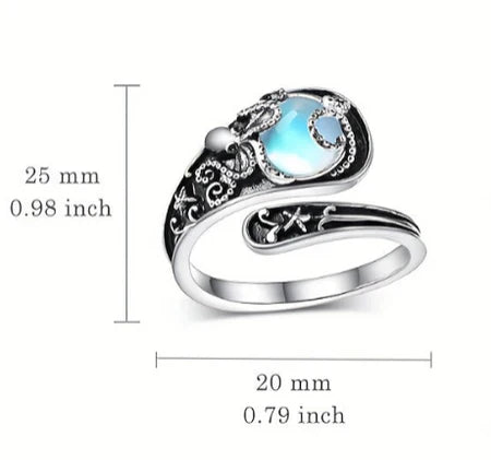Rosemary-Moonstone Ring