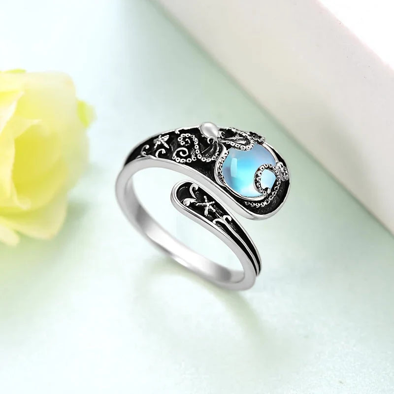 Rosemary-Moonstone Ring