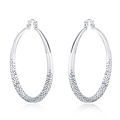 Sterling Silver Circle Hoop Earrings