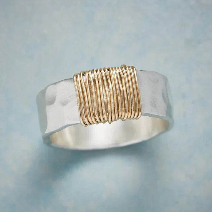 Timeless Gold and Silver Vintage Ring
