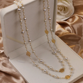 Timeless Gold Pearl Pendant Necklace