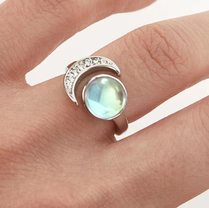 Clarice Crescent Moon Moonstone